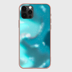 Чехол для iPhone 12 Pro Max Волны в море, цвет: 3D-светло-розовый