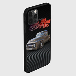 Чехол для iPhone 12 Pro Max Хот род на базе модели Ford F-100, цвет: 3D-черный — фото 2