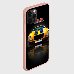 Чехол для iPhone 12 Pro Max Американский спорткар 1970 года Camaro SS, цвет: 3D-светло-розовый — фото 2