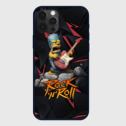 Чехол iPhone 12 Pro Max Rocknroll simpsons