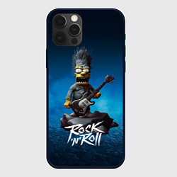 Чехол для iPhone 12 Pro Max Simpson rock, цвет: 3D-черный