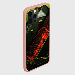 Чехол для iPhone 12 Pro Max Оранжевые брызги, цвет: 3D-светло-розовый — фото 2