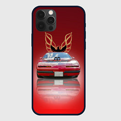 Чехол для iPhone 12 Pro Max Американский спорткар Pontiac Firebird, цвет: 3D-черный