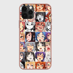 Чехол для iPhone 12 Pro Max Anime hentai ahegao manga, цвет: 3D-светло-розовый