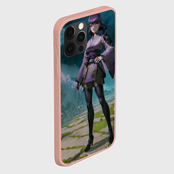 Чехол для iPhone 12 Pro Max Сёгун Райдэн Геншин, цвет: 3D-светло-розовый — фото 2