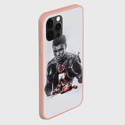 Чехол для iPhone 12 Pro Max The greatest - Muhammad Ali, цвет: 3D-светло-розовый — фото 2