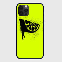 Чехол для iPhone 12 Pro Max Fresh lime, цвет: 3D-черный