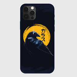Чехол для iPhone 12 Pro Max Raven and moon, цвет: 3D-черный