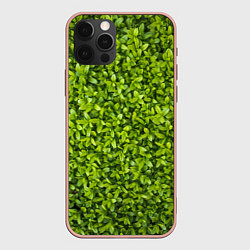 Чехол для iPhone 12 Pro Max Зеленая травка, цвет: 3D-светло-розовый
