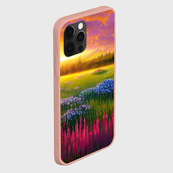 Чехол для iPhone 12 Pro Max Летний закат, цвет: 3D-светло-розовый — фото 2