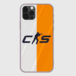 Чехол для iPhone 12 Pro Max Counter Strike 2 White Orange Stripes, цвет: 3D-серый