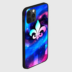 Чехол для iPhone 12 Pro Max Saints Row неоновый космос, цвет: 3D-черный — фото 2