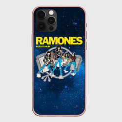 Чехол для iPhone 12 Pro Max Ramones Road to ruin, цвет: 3D-светло-розовый