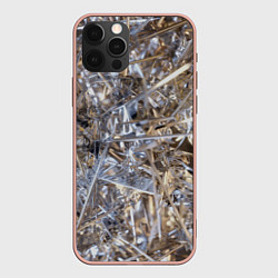 Чехол для iPhone 12 Pro Max Острые стёкла и иглы, цвет: 3D-светло-розовый