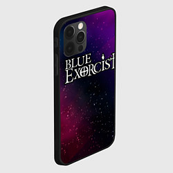 Чехол для iPhone 12 Pro Max Blue Exorcist gradient space, цвет: 3D-черный — фото 2