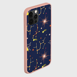 Чехол для iPhone 12 Pro Max Созвездия, цвет: 3D-светло-розовый — фото 2