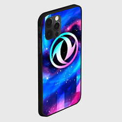 Чехол для iPhone 12 Pro Max Dongfeng неоновый космос, цвет: 3D-черный — фото 2