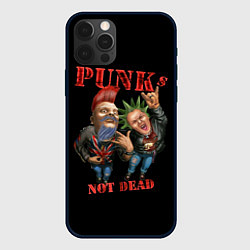 Чехол для iPhone 12 Pro Max Punks Not Dead - панки хой, цвет: 3D-черный