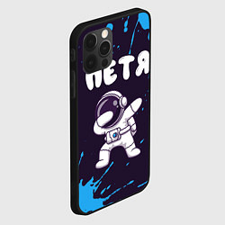 Чехол для iPhone 12 Pro Max Петя космонавт даб, цвет: 3D-черный — фото 2
