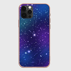 Чехол для iPhone 12 Pro Max Фиолетовая розовая звездная туманность в космосе, цвет: 3D-светло-розовый