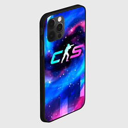 Чехол для iPhone 12 Pro Max Counter-Strike 2 неоновый космос, цвет: 3D-черный — фото 2