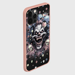 Чехол для iPhone 12 Pro Max Клоун зомби, цвет: 3D-светло-розовый — фото 2