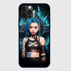 Чехол для iPhone 12 Pro Max Jinx arcane league of legends, цвет: 3D-черный