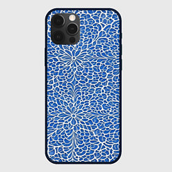 Чехол для iPhone 12 Pro Max Ажурные узоры, цвет: 3D-черный