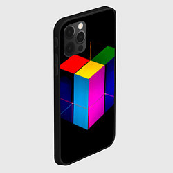 Чехол для iPhone 12 Pro Max Многосторонний цветной куб, цвет: 3D-черный — фото 2