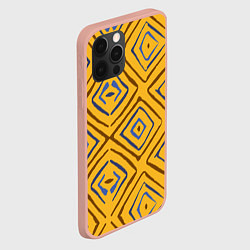 Чехол для iPhone 12 Pro Max Золотистый паттерн, цвет: 3D-светло-розовый — фото 2