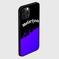 Чехол для iPhone 12 Pro Max Motorhead purple grunge, цвет: 3D-черный — фото 2