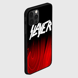 Чехол для iPhone 12 Pro Max Slayer red plasma, цвет: 3D-черный — фото 2