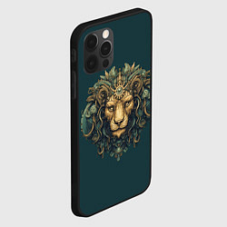 Чехол для iPhone 12 Pro Max Механический лев, цвет: 3D-черный — фото 2