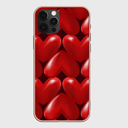 Чехол iPhone 12 Pro Max Red hearts