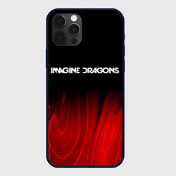 Чехол для iPhone 12 Pro Max Imagine Dragons red plasma, цвет: 3D-черный