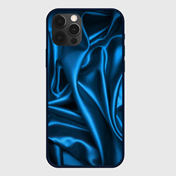 Чехол для iPhone 12 Pro Max Синий шёлк, цвет: 3D-черный