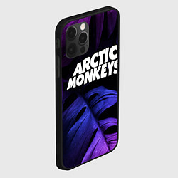 Чехол для iPhone 12 Pro Max Arctic Monkeys neon monstera, цвет: 3D-черный — фото 2