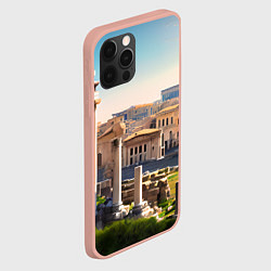 Чехол для iPhone 12 Pro Max Руины Рима, цвет: 3D-светло-розовый — фото 2