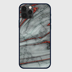 Чехол для iPhone 12 Pro Max Grey style pattern, цвет: 3D-черный