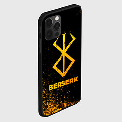 Чехол для iPhone 12 Pro Max Berserk - gold gradient, цвет: 3D-черный — фото 2