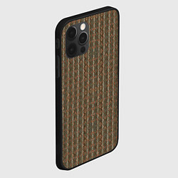 Чехол для iPhone 12 Pro Max Текстура шерстяной ткани, цвет: 3D-черный — фото 2