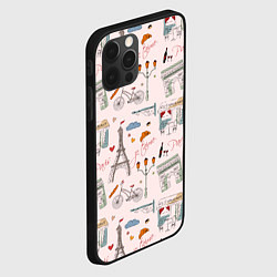 Чехол для iPhone 12 Pro Max Париж я тебя люблю, цвет: 3D-черный — фото 2