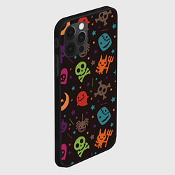 Чехол для iPhone 12 Pro Max Весёлый хэллоуин, цвет: 3D-черный — фото 2