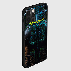 Чехол для iPhone 12 Pro Max Cyberpunk 2077 phantom liberty cyborg, цвет: 3D-черный — фото 2