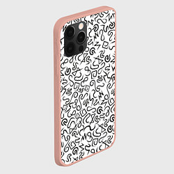 Чехол для iPhone 12 Pro Max Текстурка, цвет: 3D-светло-розовый — фото 2