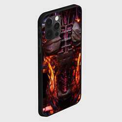Чехол для iPhone 12 Pro Max Тело киборга киберпанк, цвет: 3D-черный — фото 2