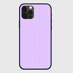 Чехол для iPhone 12 Pro Max Мелкая мозаика сиреневый полосы, цвет: 3D-черный