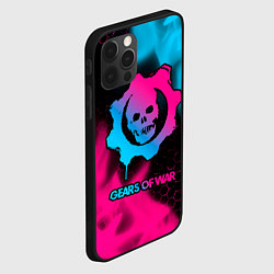 Чехол для iPhone 12 Pro Max Gears of War - neon gradient, цвет: 3D-черный — фото 2