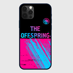 Чехол для iPhone 12 Pro Max The Offspring - neon gradient: символ сверху, цвет: 3D-черный