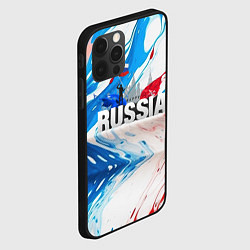 Чехол для iPhone 12 Pro Max Russia abstract, цвет: 3D-черный — фото 2